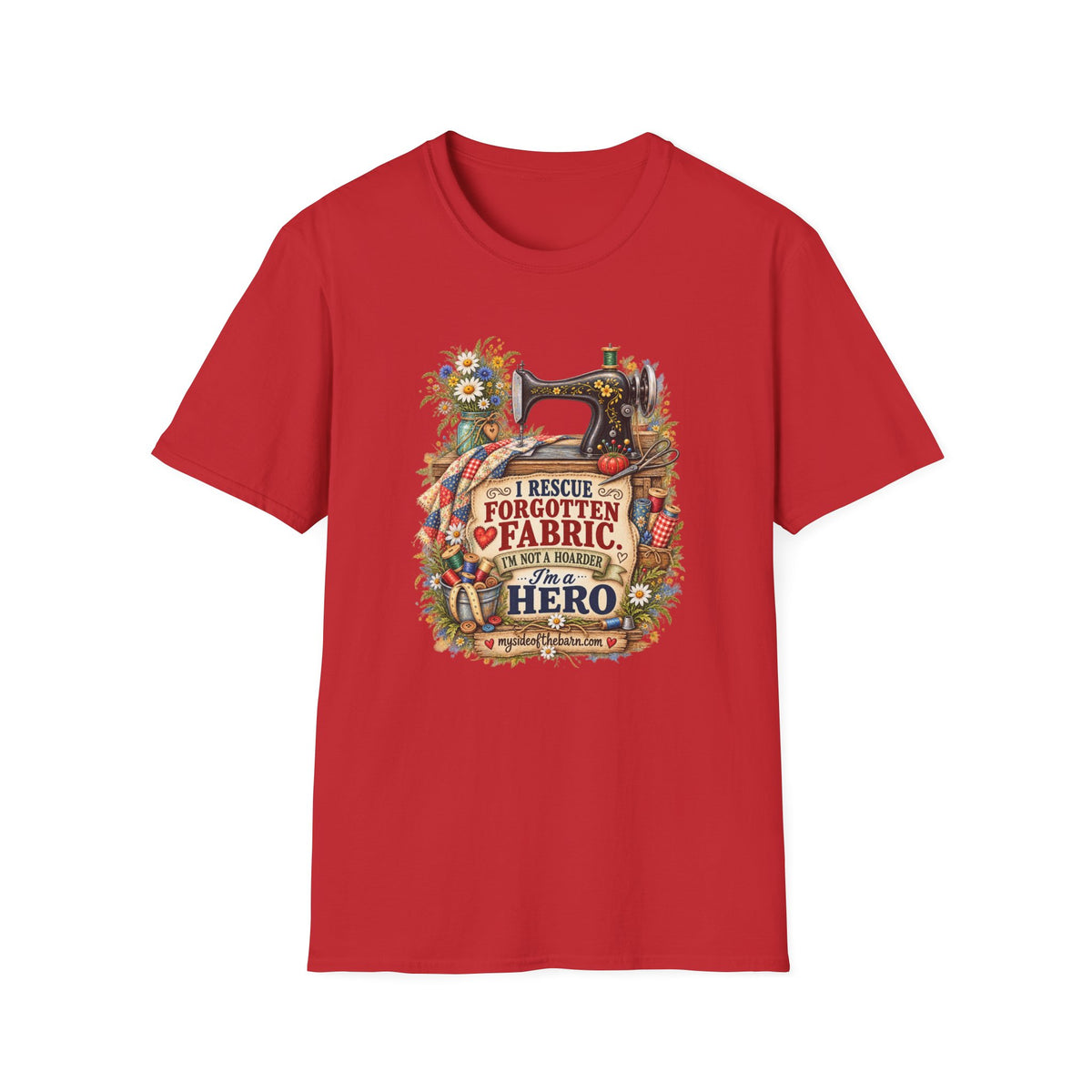 I Rescue Fabric – Quilter’s Hero T-Shirt