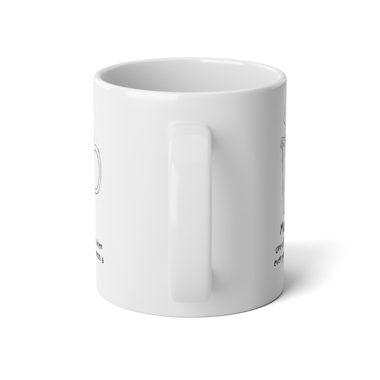 Jumbo Mug, 20oz - Coffee Pun Lover Gift, Funny Monday Coffee Cup, Coffee Lovers Gift, Oversized Mug, Tea Mug