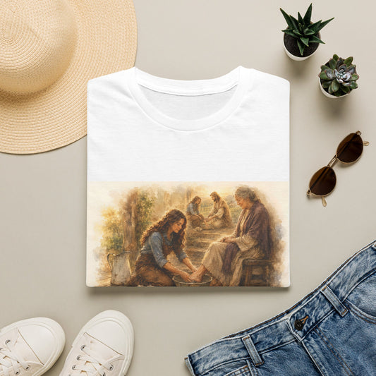 We Love Because He First Loved Us T-Shirt — Humble Service Religious Tee