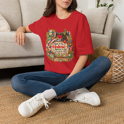 Maybe the Fabric is Addicted to Me | Funny Quilter Two-Sided T-Shirt
