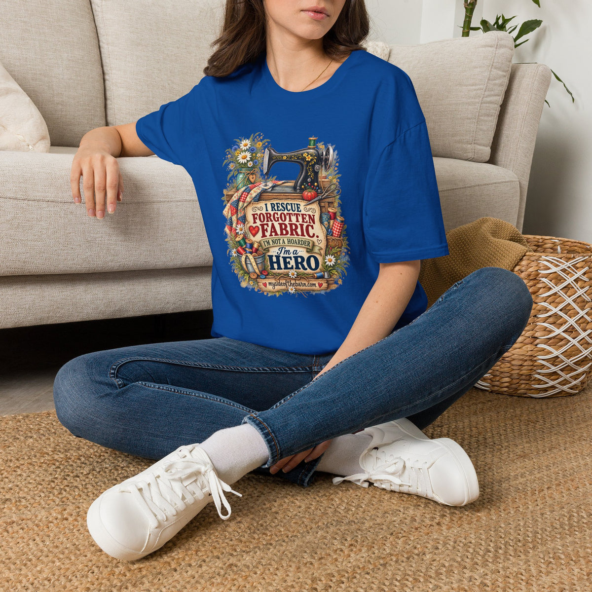 I Rescue Fabric – Quilter’s Hero T-Shirt