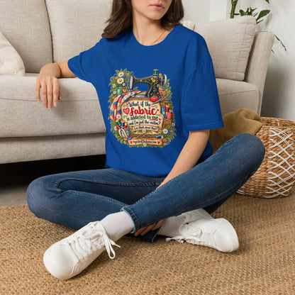 Maybe the Fabric is Addicted to Me | Funny Quilter Two-Sided T-Shirt