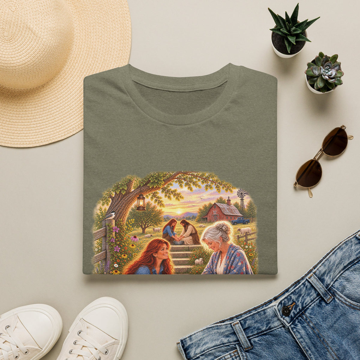 We Love Because He First Loved Us T-Shirt — Humble Service Religious Tee