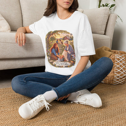 We Love Because He First Loved Us T-Shirt — Humble Service Religious Tee