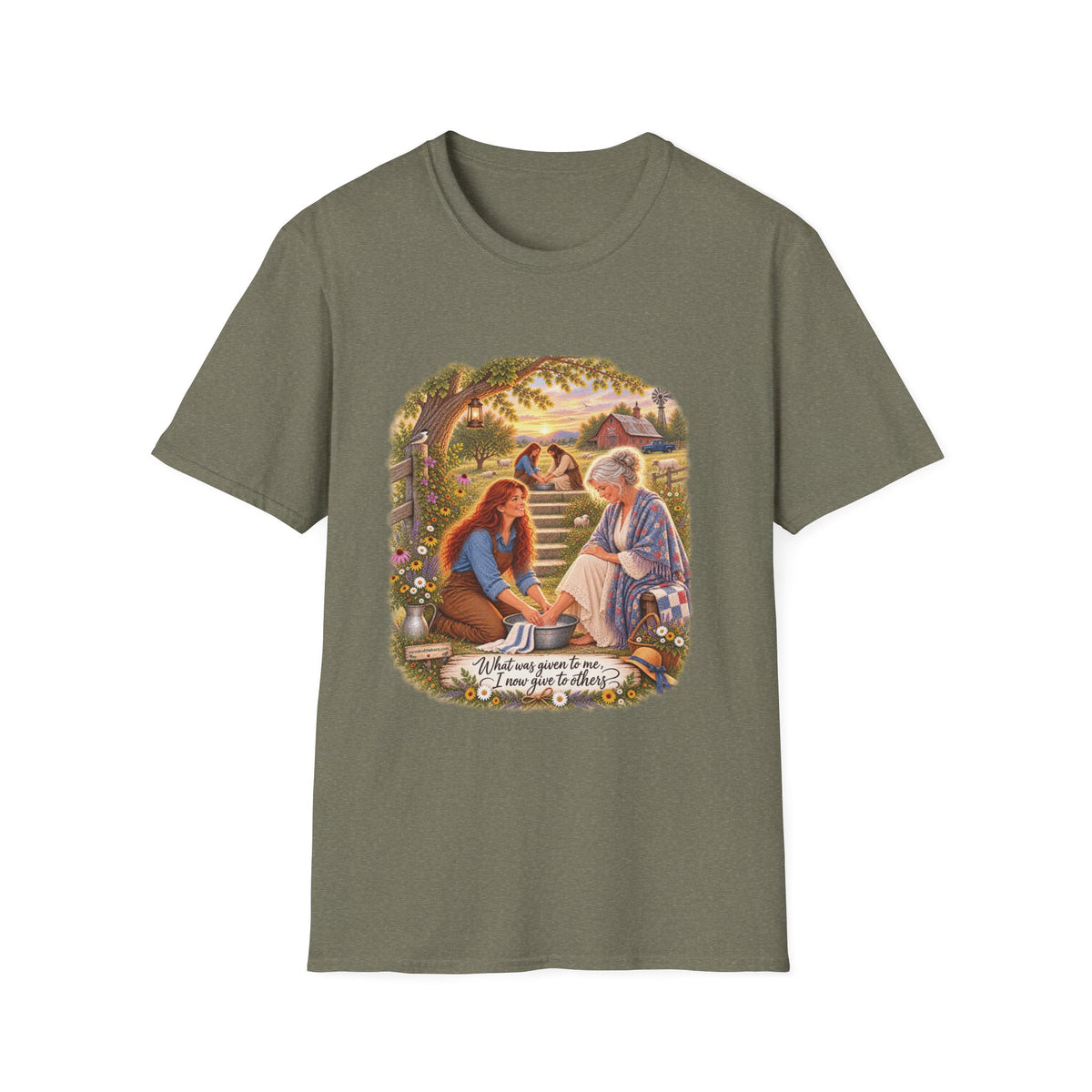 We Love Because He First Loved Us T-Shirt — Humble Service Religious Tee