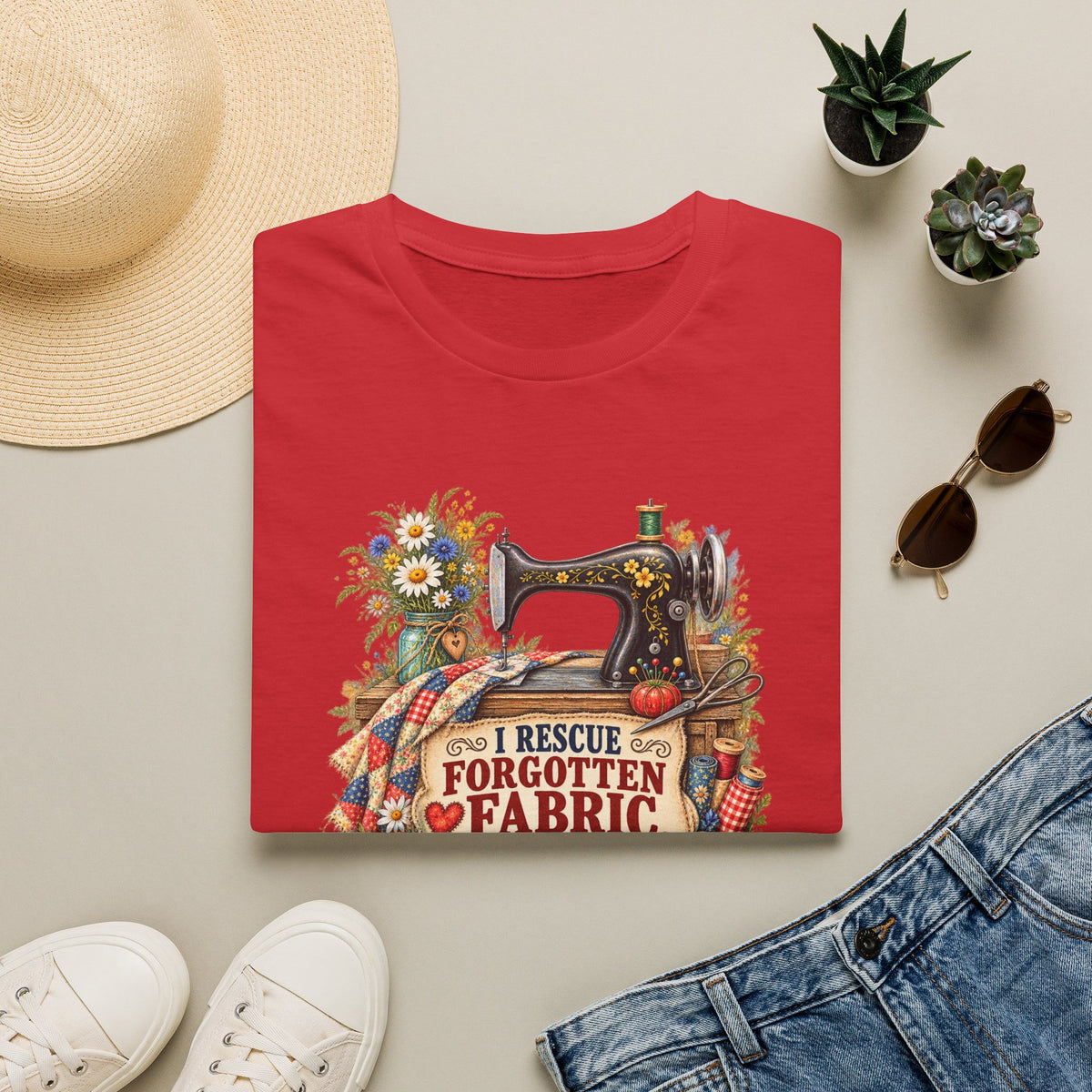 I Rescue Fabric – Quilter’s Hero T-Shirt