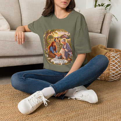 We Love Because He First Loved Us T-Shirt — Humble Service Religious Tee