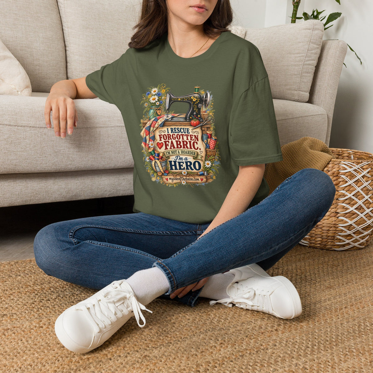 I Rescue Fabric – Quilter’s Hero T-Shirt