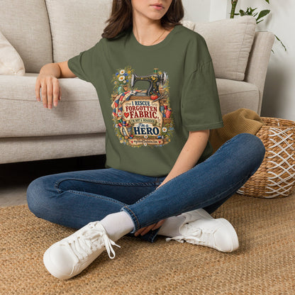 I Rescue Fabric – Quilter’s Hero T-Shirt