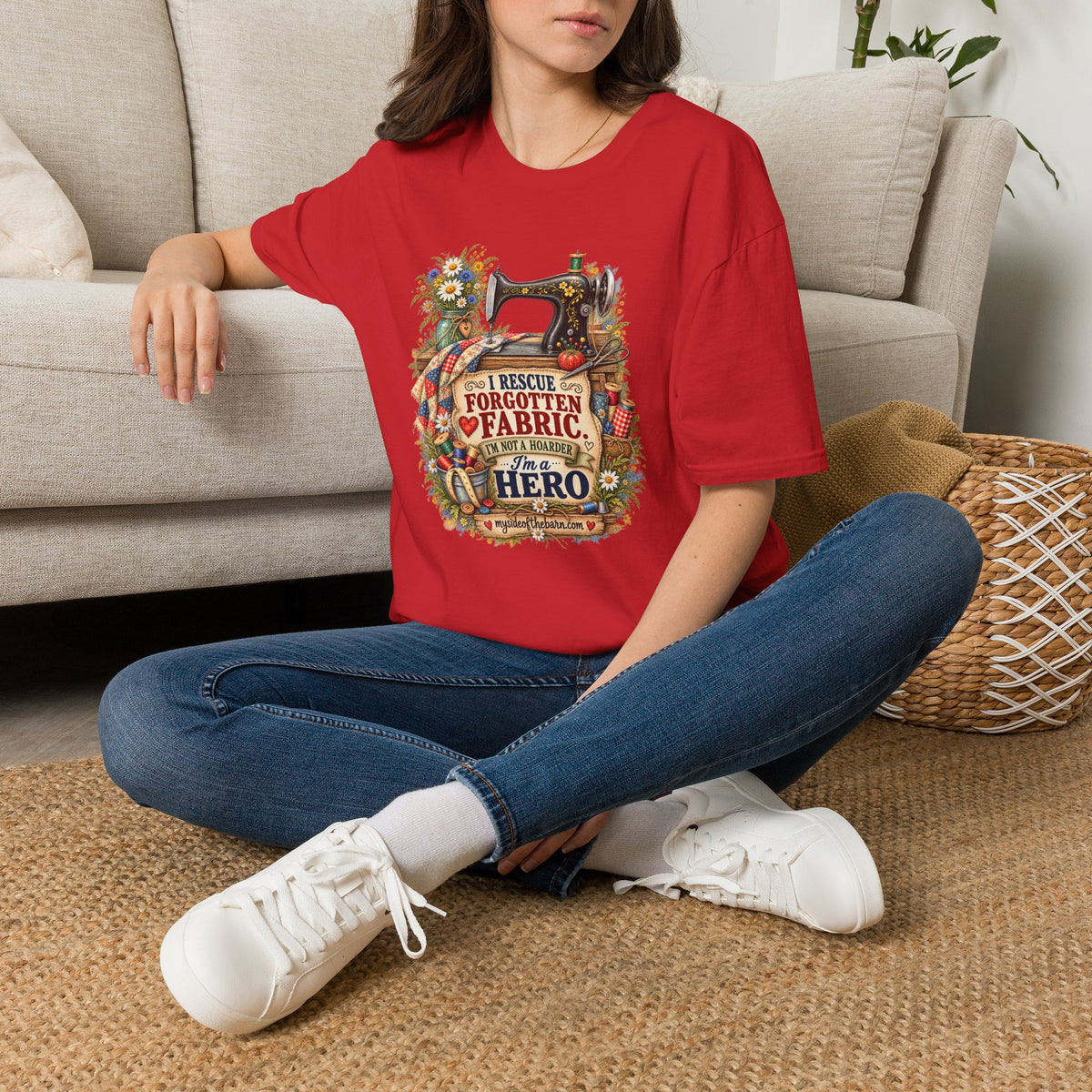 I Rescue Fabric – Quilter’s Hero T-Shirt