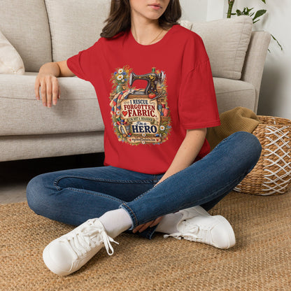 I Rescue Fabric – Quilter’s Hero T-Shirt