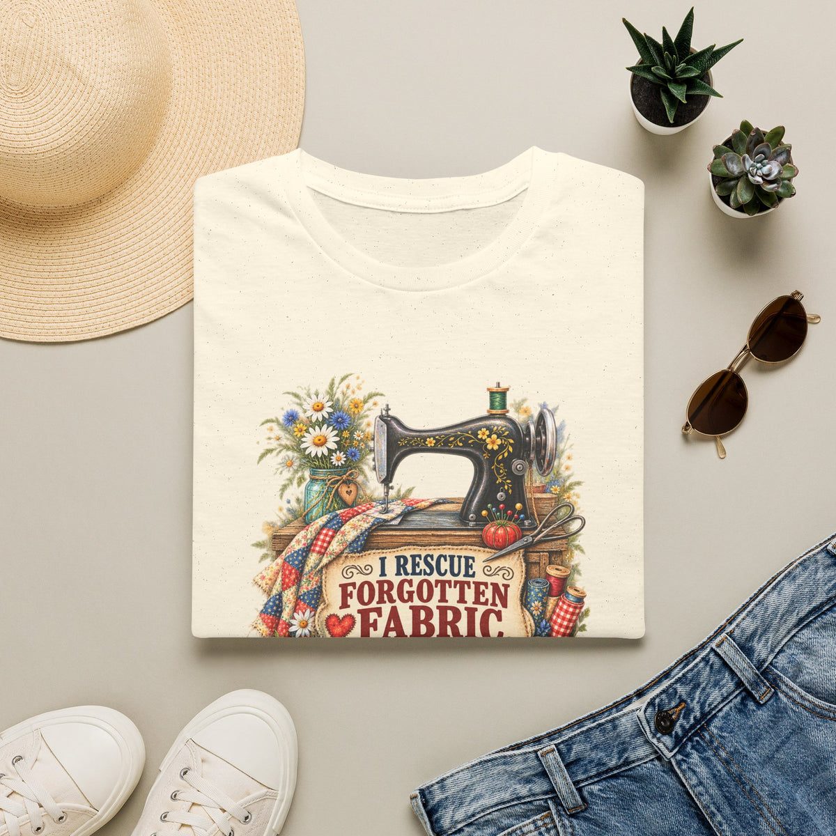 I Rescue Fabric – Quilter’s Hero T-Shirt